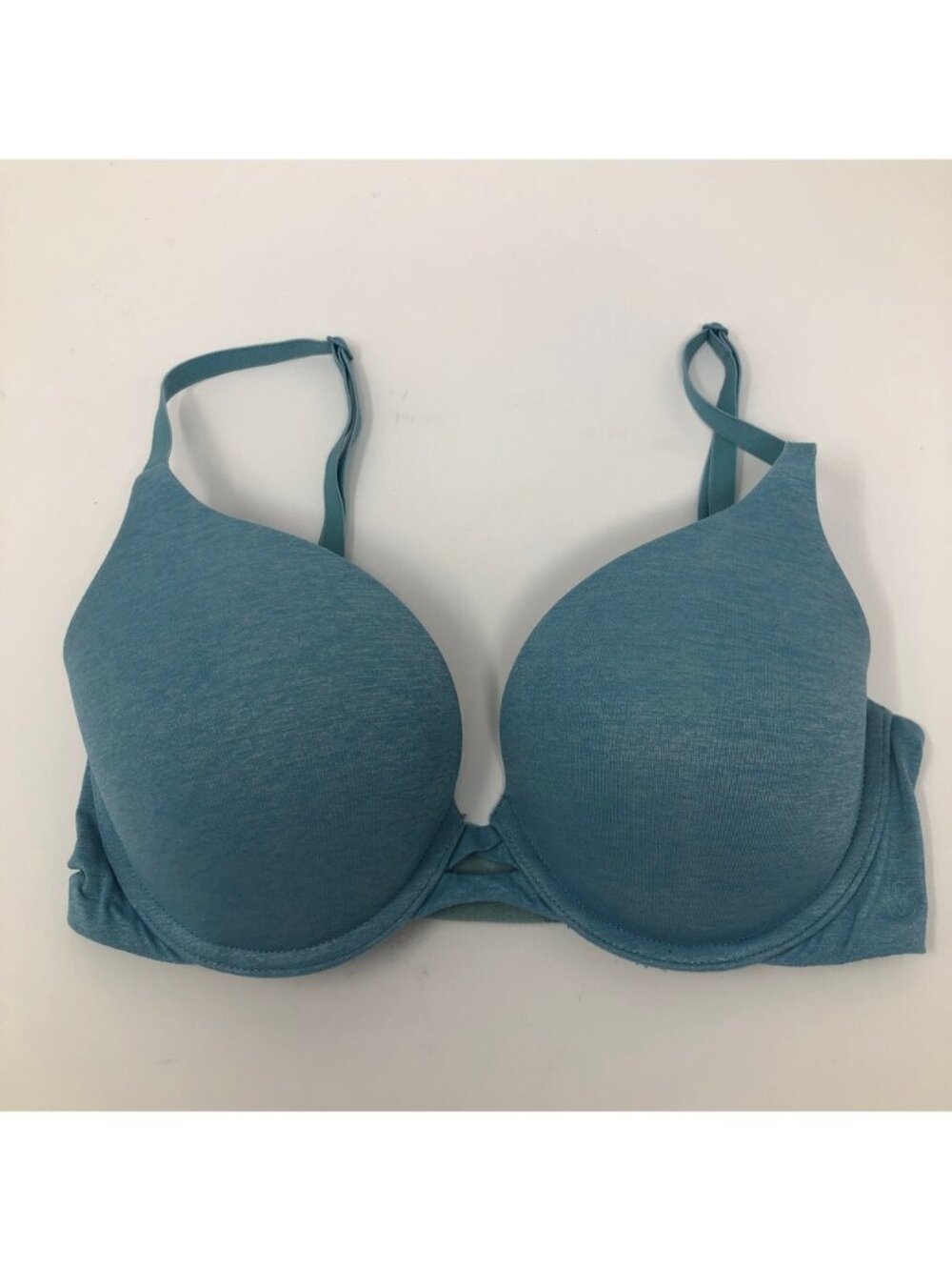 Victorias Secret Padded Perfect Coverage Bra Size 32D Blue